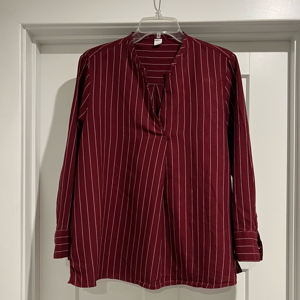 Old Navy Pinstripe Blouse